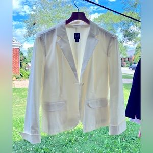 Classic Gap off-white Blazer size 12 one button closure